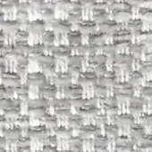 Woven fabric texture, light gray, irregular looped pattern with grid structure and subtle sheen; textile sample labeled “swan > fabric (h) > h 629”.